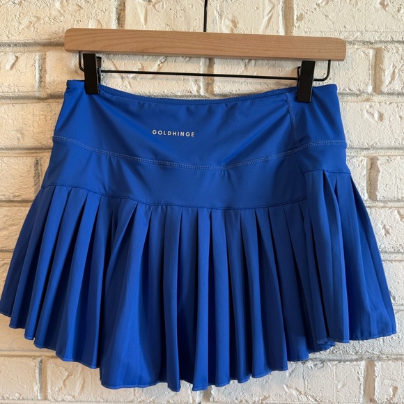 Gold Hinge Skirt | Royal Blue | Size Small - Picture 2 of 4